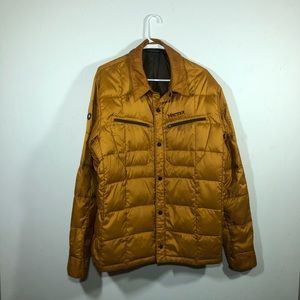 Marmot Men’s Down Coat - Size XL mustard yellow
